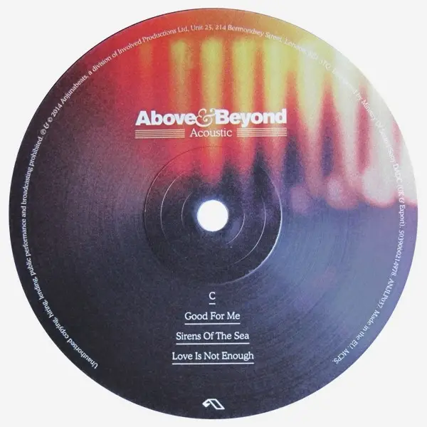 Above & Beyond - Acoustic (2 платівки, 150g., LP, Album) - фото №8