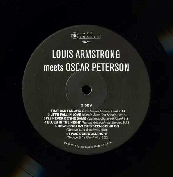 Louis Armstrong & Oscar Peterson - Louis Armstrong Meets Oscar Peterson (180 грамм, Раскладная обложка, Альбом, Deluxe издание, Лимитированое, Переиздание) - фото №4