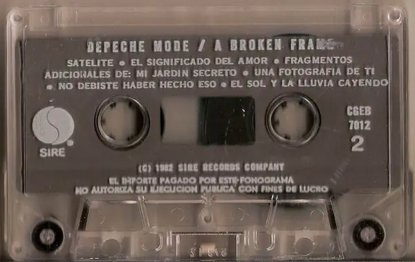 Depeche Mode - A Broken Frame (Album, Reissue) - фото №5