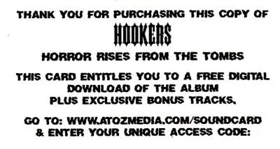 The Hookers - Horror Rises From The Tombs (Альбом, Лимитированое) - фото №8