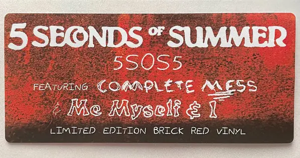 5 Seconds Of Summer - 5SOS5 (LP, Album) - фото №2