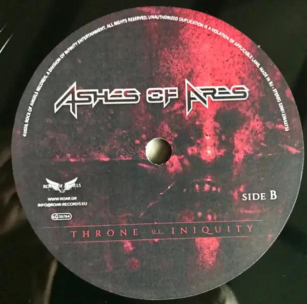 Ashes Of Ares - Throne Of Iniquity (45 об/хв, EP, Лимітоване) - фото №4