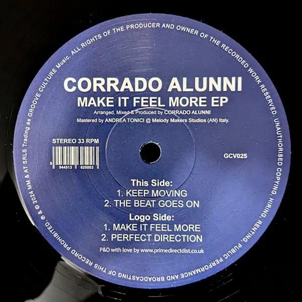 Corrado Alunni - Make It Feel More EP (33 ⅓ об/хв, EP)