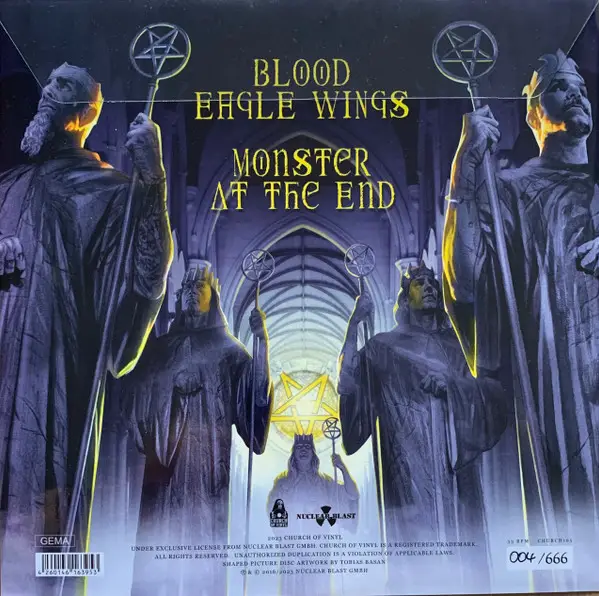 Anthrax - Blood Eagle Wings (33 ⅓ об/мин, Нестандартной формы, Лимитированое, Пронумерованный, Пластинка с изображением) - фото №2