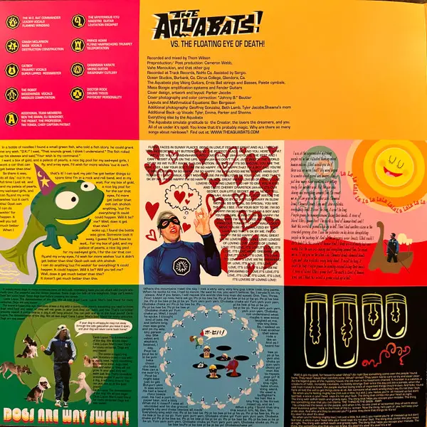 The Aquabats! - Vs. The Floating Eye Of Death! And Other Amazing Adventures - Vol. 1 (2 пластинки, Кровавые брызги, Розовый, Альбом, Лимитированое, Переиздание) - фото №2