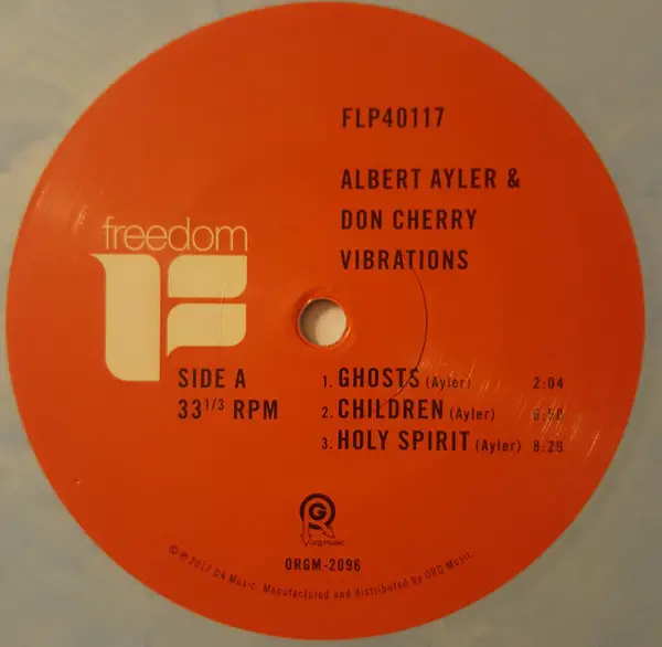 Albert Ayler & Don Cherry - Vibrations (Альбом, Record Store Day, Лимітоване, Перевидання, Ремастеринг) - фото №3