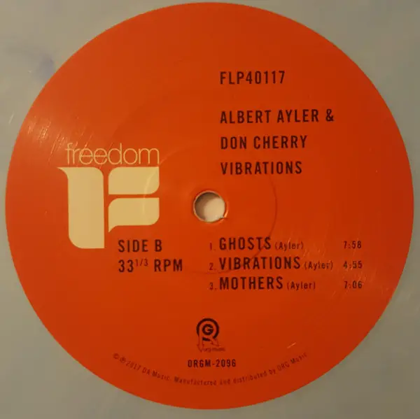 Albert Ayler & Don Cherry - Vibrations (Альбом, Record Store Day, Лимітоване, Перевидання, Ремастеринг) - фото №4