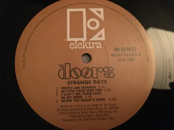 The Doors - Strange Days (180 грам, Альбом, Перевидання, Ремастеринг, Моно) - фото №4
