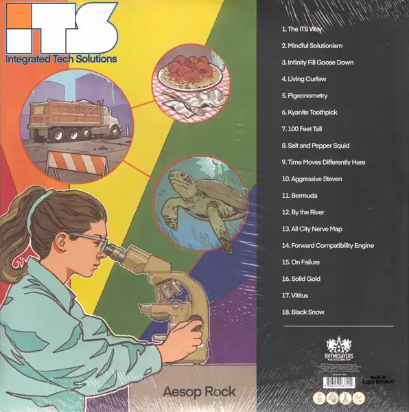 Aesop Rock - Integrated Tech Solutions (2 пластинки, White, Opaque, LP, Album, Stereo) - фото №2