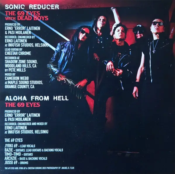 The 69 Eyes - Sonic Reducer / Aloha From Hell (Red, Single) - фото №6