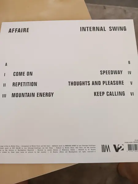 Affaire - Internal Swing (LP, EP, Stereo) - фото №2