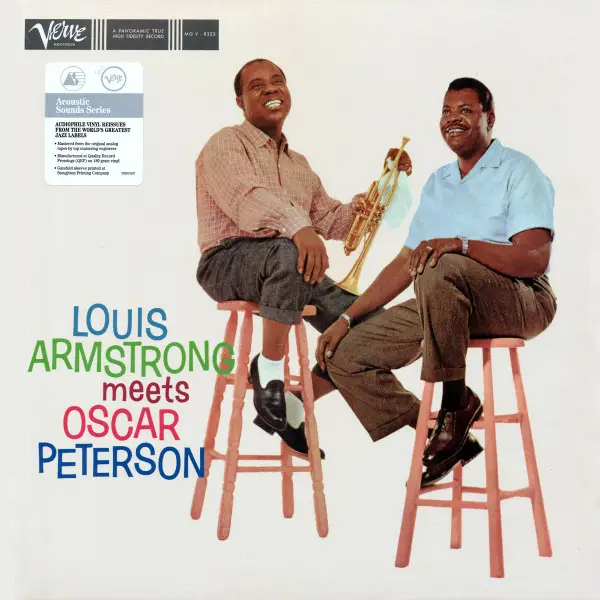 Louis Armstrong & Oscar Peterson - Louis Armstrong Meets Oscar Peterson (180 грамм, Раскладная обложка, Альбом, Переиздание, Ремастеринг) - фото №7
