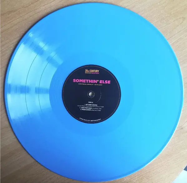 Cannonball Adderley & Miles Davis - Somethin' Else (Blue, LP, Album, Reissue, Stereo) - фото №3