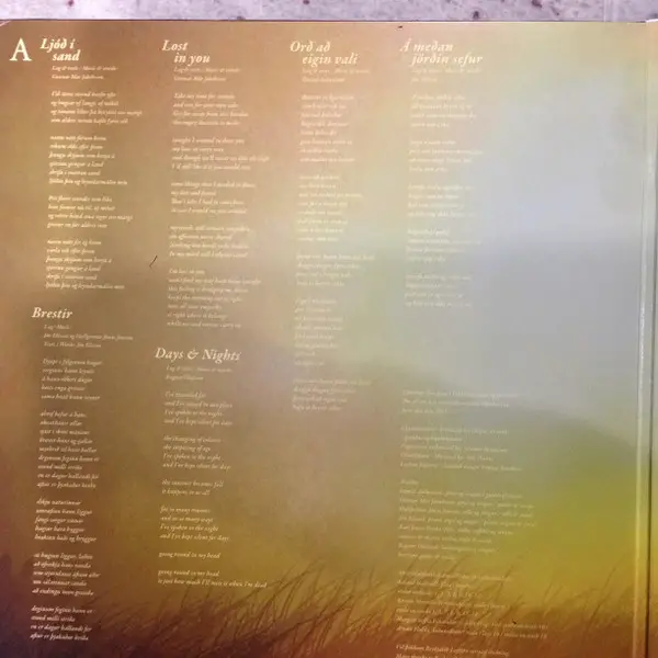 Árstíðir - Svefns Og Vöku Skil (Жёлтый, Красный, Чёрный, Альбом, Лимитированое, Переиздание) - фото №5