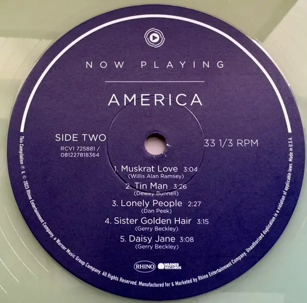 America - Now Playing (Прозрачный, Зелёный, Сборник) - фото №4