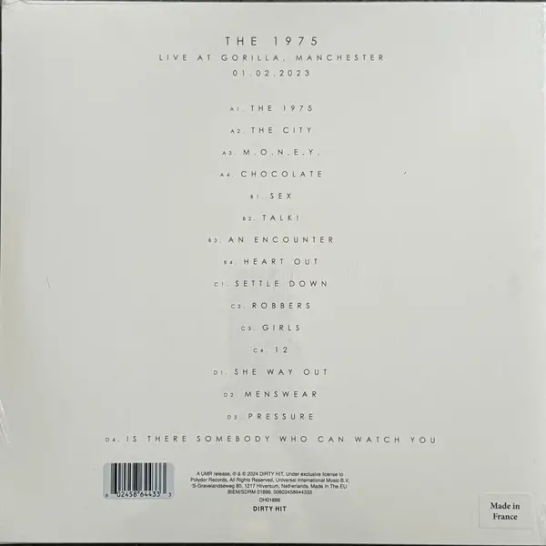 The 1975 - Live At Gorilla, Manchester (2 пластинки, White, LP, Album) - фото №2
