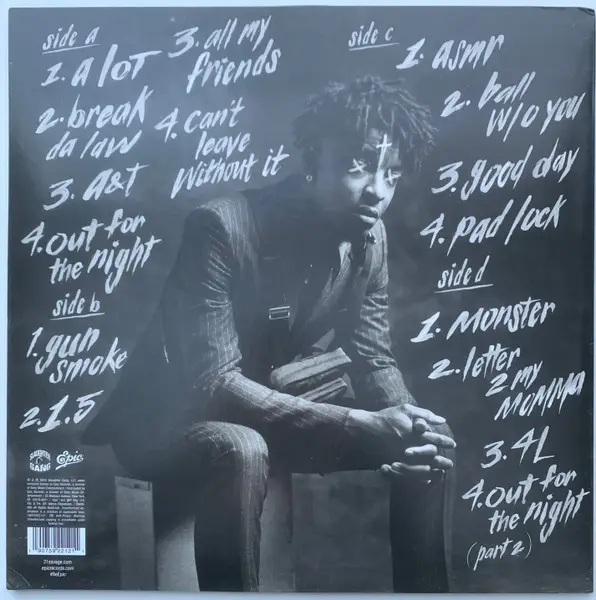 21 Savage - I Am ></noscript> I Was (2 пластинки, LP, Album, Stereo) - фото №2