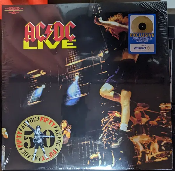 AC/DC - Live (2 платівки, Gold, 180g, LP, Album, Reissue, Remastered)