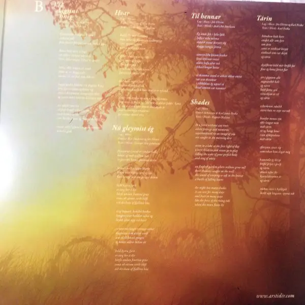 Árstíðir - Svefns Og Vöku Skil (Жёлтый, Красный, Чёрный, Альбом, Лимитированое, Переиздание) - фото №6