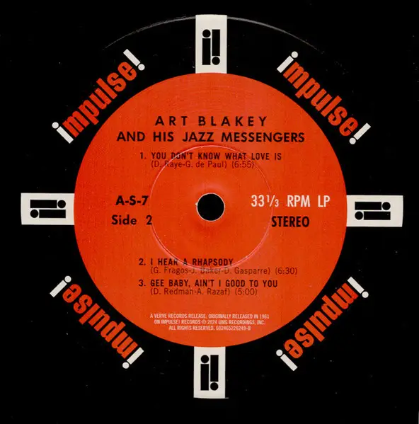 Art Blakey & The Jazz Messengers - Jazz Messengers!!!!! (180 грам, Альбом, Перевидання) - фото №5