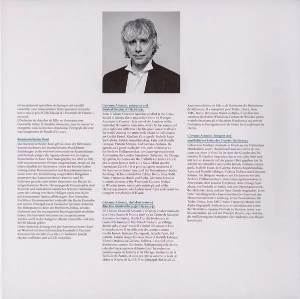 Joseph Haydn & Giovanni Antonini & Kammerorchester Basel - No. 7 __ Gli Impresari (2 платівки, 180 грам, Альбом, Лимітоване, Пронумерований) - фото №16