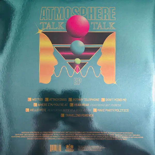 Atmosphere - Talk Talk (Анимированный винил, EP, Лимитированое, Пластинка с изображением) - фото №4