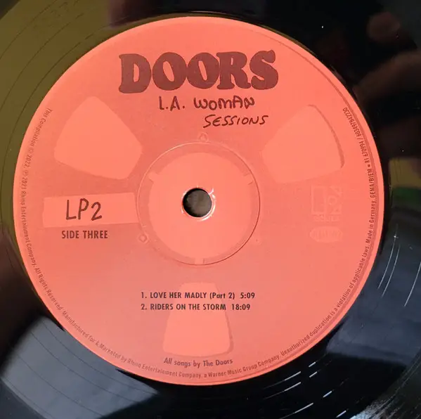 The Doors - L.A. Woman Sessions (4 платівки) - фото №5
