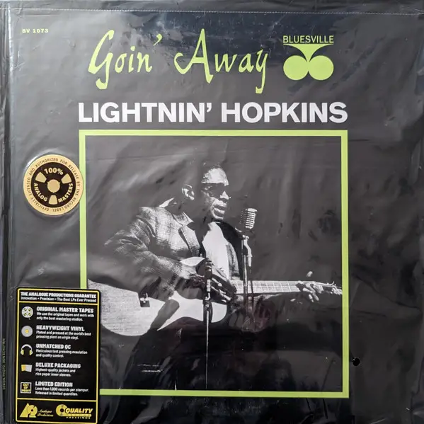 Lightnin' Hopkins - Goin' Away (180g, LP, Album, Reissue, Repress, Stereo)