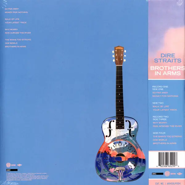 Dire Straits - Brothers In Arms (2 пластинки, Мастеринг на пол-скорости, 180 грамм, 45 об/мин, Альбом, Переиздание, Ремастеринг) - фото №2