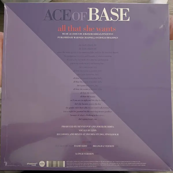 Ace Of Base - All That She Wants (Single) - фото №2