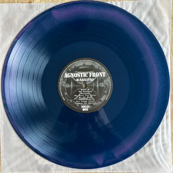 Agnostic Front - Warriors (Purple, Blue, Sea, LP, Album, Reissue) - фото №5