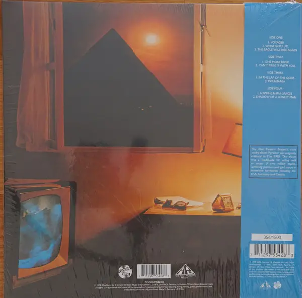 The Alan Parsons Project - Pyramid (2 пластинки, 45 об/мин, Альбом, Лимитированое, Пронумерованный, Переиздание, Ремастеринг) - фото №2