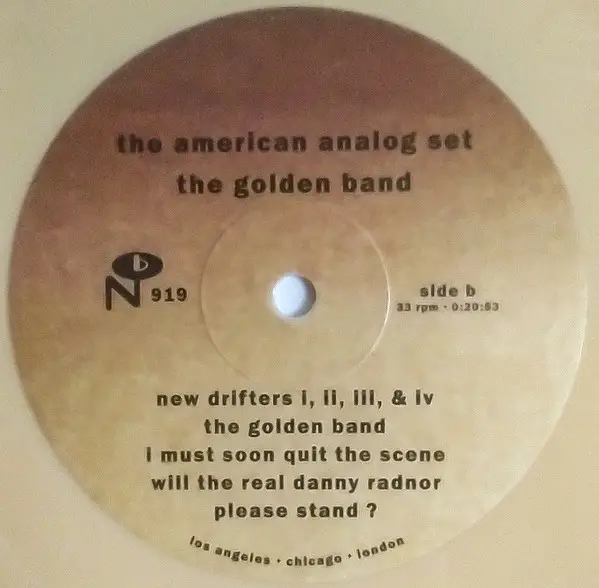 The American Analog Set - The Golden Band (Жовта, Альбом, Перевидання, Ремастеринг) - фото №4