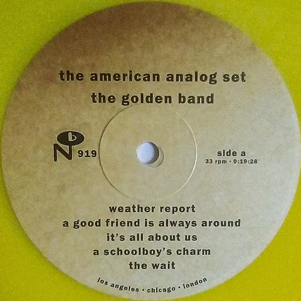The American Analog Set - The Golden Band (Жовта, Альбом, Перевидання, Ремастеринг) - фото №3