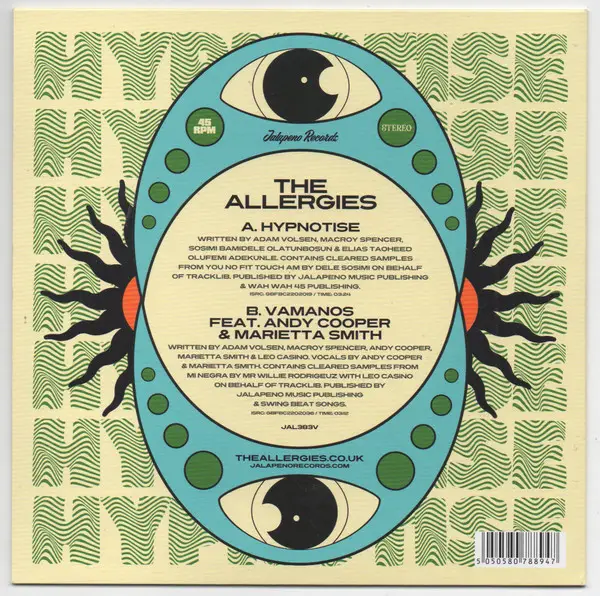 The Allergies - Hypnotise (Сингл) - фото №2