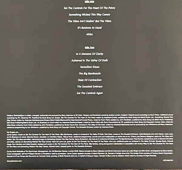 Barry Adamson - Oedipus Schmoedipus (White, LP, Album, Reissue) - фото №6