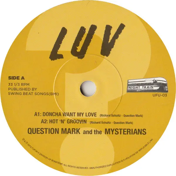 ? & The Mysterians - The Luv Tracks (33 ⅓ об/мин, EP, Record Store Day, Переиздание) - фото №3