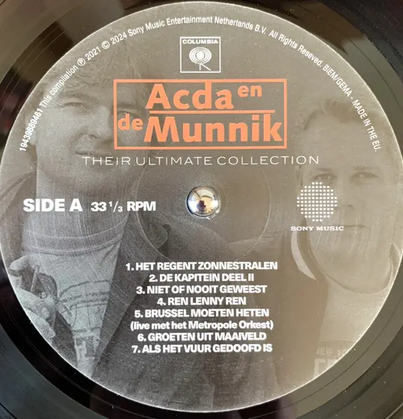 Acda En De Munnik - Their Ultimate Collection (LP, Compilation, Repress) - фото №3