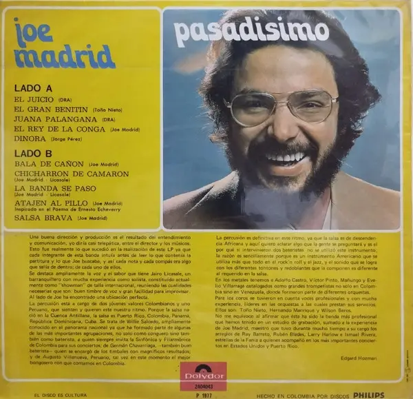 Joe Madrid - Pasadisimo Vol. II (Альбом) - фото №2