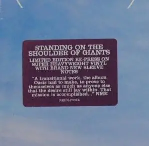 Oasis - Standing On The Shoulder Of Giants (Розкладна обкладинка, Альбом, Лимітоване, Перевидання, Додатковий друк) - фото №12