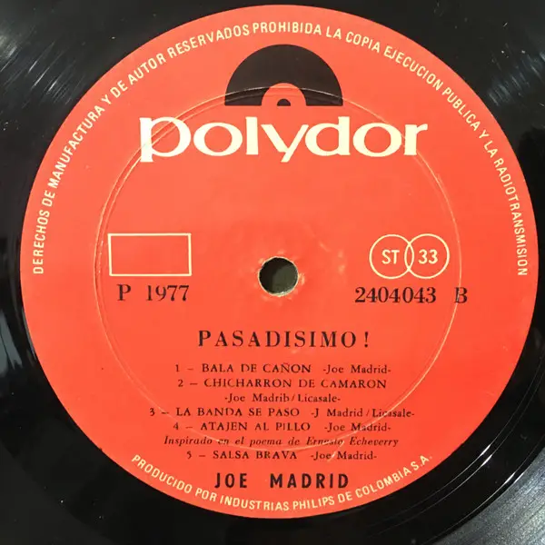 Joe Madrid - Pasadisimo Vol. II (Альбом) - фото №4