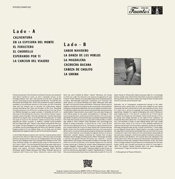 Afrosound - La Danza de Los Mirlos (LP, Album, Reissue, Remastered, Stereo) - фото №2