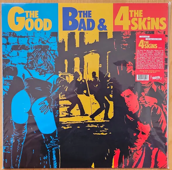 4 Skins - The Good, The Bad & The 4 Skins (Yellow, LP, Album, Reissue) - фото №6