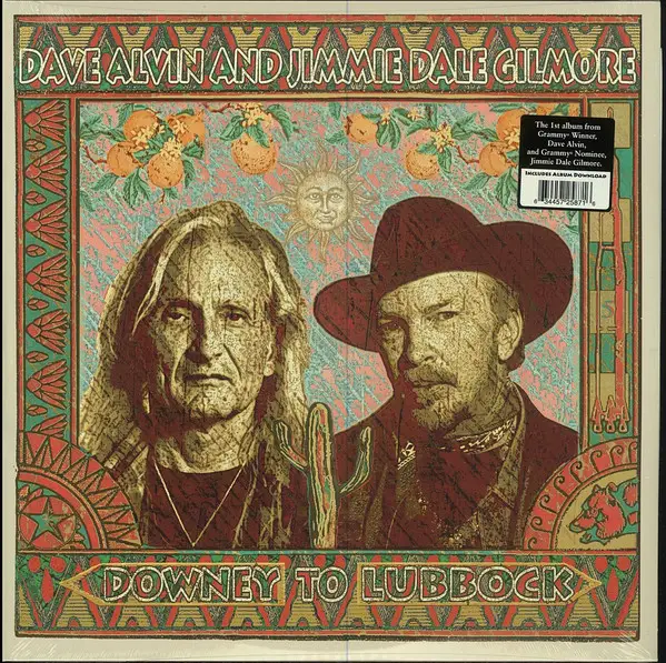 Dave Alvin & Jimmie Dale Gilmore - Downey To Lubbock (2 платівки, Розкладна обкладинка, Альбом)