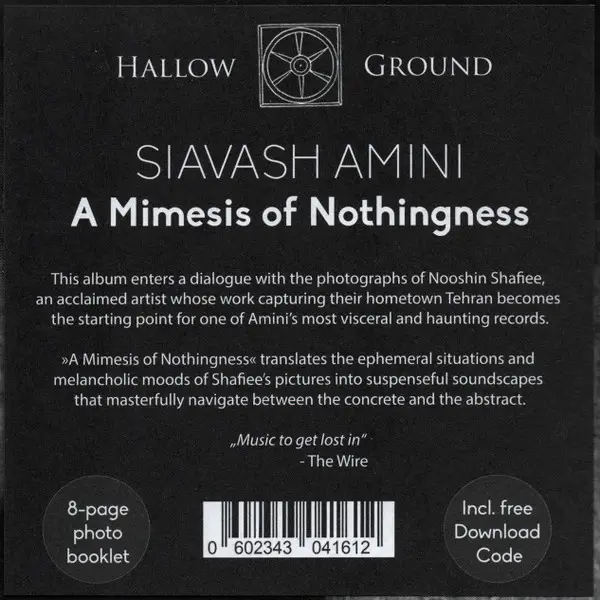 Siavash Amini - A Mimesis Of Nothingness  (Белый, Альбом) - фото №2