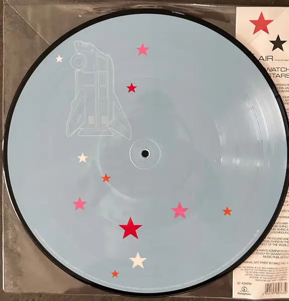 AIR - Kelly Watch The Stars (45 об/мин, Record Store Day, Лимитированое, Пластинка с изображением, Переиздание, Специальное издание) - фото №4