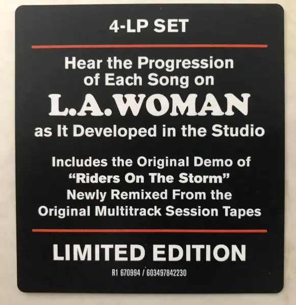 The Doors - L.A. Woman Sessions (4 платівки) - фото №21
