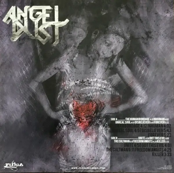 Angel Dust - Of Human Bondage (Пурпурный, Альбом, Лимитированое, Переиздание) - фото №2