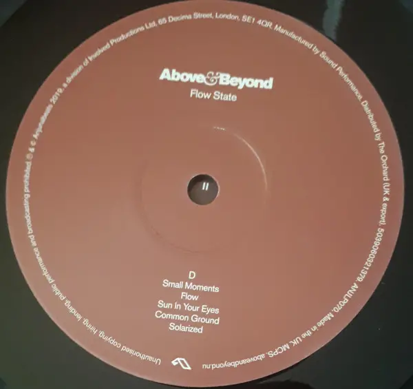 Above & Beyond - Flow State (2 платівки, LP, Album) - фото №9