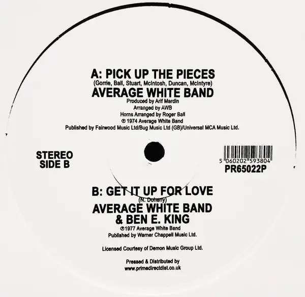Average White Band - Pick Up The Pieces (Белый, Record Store Day)